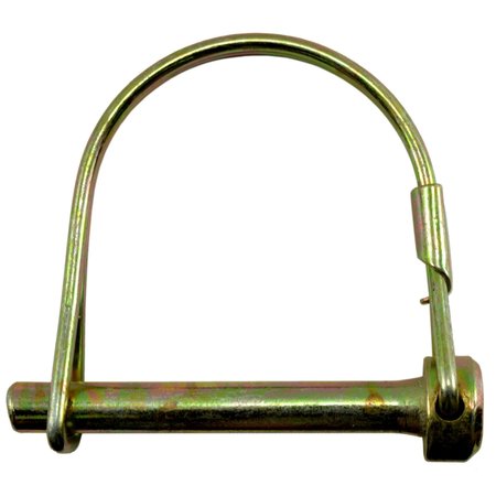Midwest Fastener 1/4" x 2" Zinc Plated Steel Round Wire Lock Pins 10PK 52645